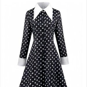 Retro Stage Wednesday Addams Dress Size S
